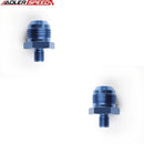 US SHIP ! ADLERSPEED 2PCS -12AN Male To M14 x 1.5mm Metric Straight Fuel Oil Fitting Adapter Blue