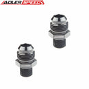 US SHIP ! ADLERSPEED 2PCS -12AN Male To M18 x 1.5 Metric Straight Fuel Oil Fitting Adapter Black