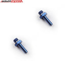 US SHIP ! ADLERSPEED 2PCS Aluminum Bosch 044 Fuel Pump Inlet M12 x 1.5 To 5/16" (8mm) Barb Fitting