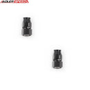 US SHIP ! ADLERSPEED 2PCS AN10 AN-10 Straight PTFE Swivel Fuel Line Hose End Fitting Black