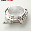 US SHIPPING 2.5" V-Band Vband Clamp Aluminum Flanges Intercooler Piping Kit
