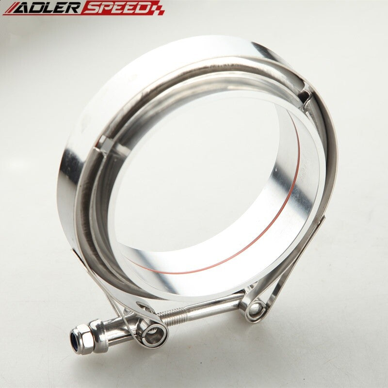 US SHIPPING ! 3.5" Inch V-Band Vband Clamp Aluminum Flange Turbo Intercooler Piping Kit