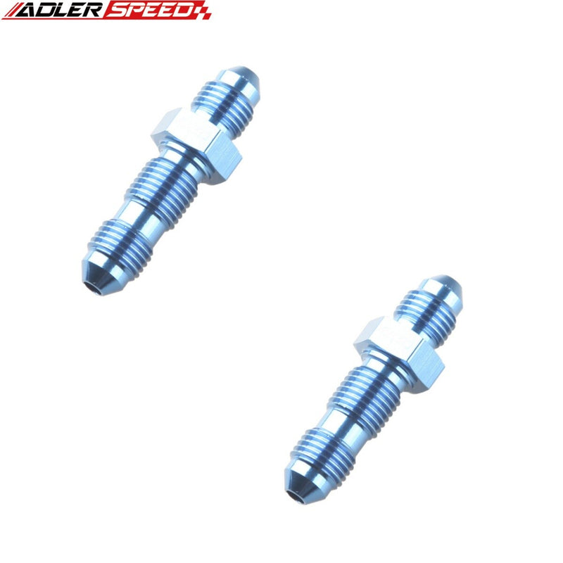 US SHIP ! ADLERSPEED 2PCS -3AN 4AN 6AN 10AN Male Aluminum Straight Bulkhead Fitting Adapter