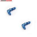 US SHIP ! ADLERSPEED 2PCS -3AN 4AN 6AN 8AN 10AN Male 90 Degree Bulkhead Fuel Oil Fitting Adapter
