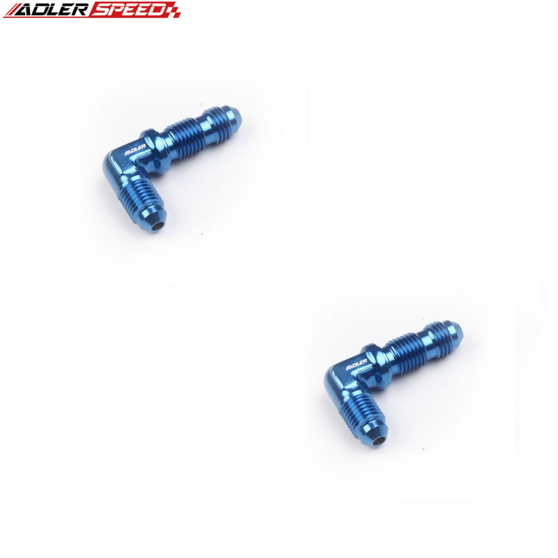 US SHIP ! ADLERSPEED 2PCS -3AN 4AN 6AN 8AN 10AN Male 90 Degree Bulkhead Fuel Oil Fitting Adapter