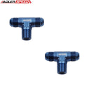 US SHIP ! ADLERSPEED 2PCS 4AN 6AN 8AN Male to 1/8 1/4 3/8'' NPT Tee T-piece Fuel Fitting Adapter