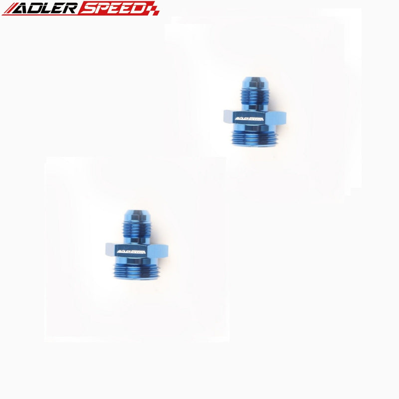 US  SHIP ! ADLERSPEED 2PCS -6AN AN8 JIC Male to 7/8 5/8 11/16 3/4 UNF Straight Hose Fitting Adapter
