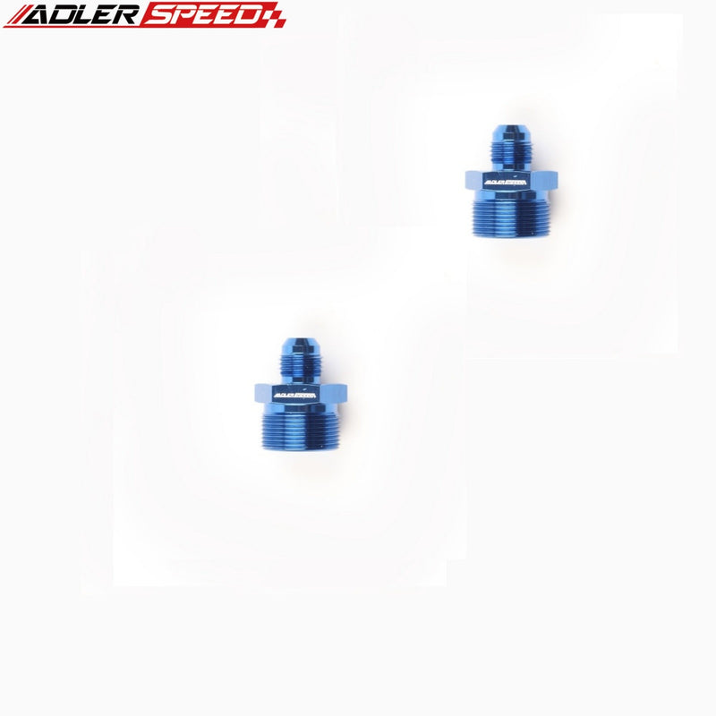 US  SHIP ! ADLERSPEED 2PCS -6AN AN8 JIC Male to 7/8 5/8 11/16 3/4 UNF Straight Hose Fitting Adapter