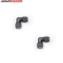 US SHIP ! ADLERSPEED 2PCS 90 Degree 3AN 4AN 8AN 10AN Swivel Female to Female Fitting Adapter