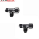 US SHIP ! ADLERSPEED 2PCS AN3 AN4 AN6 AN8 AN10 AN12 Male to Female Tee Piece Fuel Oil Fitting Adapter