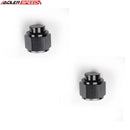 US SHIP ! ADLERSPEED 2PCS Aluminum AN Flare Cap -3AN 4AN 6AN 8AN 10AN Fuel Fitting Adapter Caps