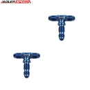 US SHIP ! 2PCS Male Tee Piece AN Bulkhead Adapter Fuel Hose Fittings -3AN 4AN 6AN 8AN 12AN