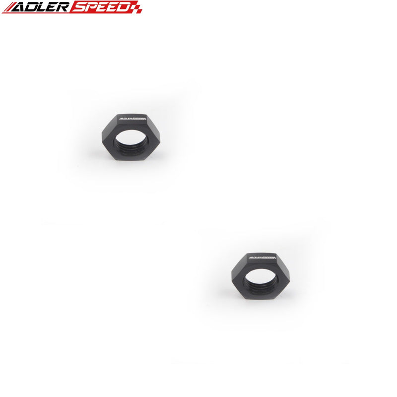 US SHIP ! ADLERSPEED 2PCS 3AN 4AN 6AN 8AN 10AN 12AN 16AN Aluminum Bulkhead Nut Fitting Adapter