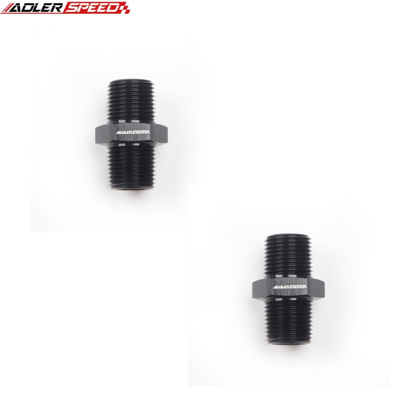 US SHIP ! ADLERSPEED 2pcs 1/8'' 3/8'' 1/2'' 3/4'' NPT Straight Male to Male Fitting Adapter