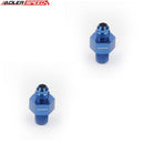 US SHIP ! ADLERSPEED 2PCS AN6/AN8 Male To 1/4" Or 3/8" NPT w/ 1/8" NPT Gauge Port Fuel Gauge Adapter