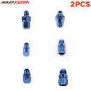 US SHIP ! ADLERSPEED 2pc Aluminum AN4 AN6 AN8 10 12 Male to Female Fitting 1/8"NPT Pressure Gauge Port Adapter