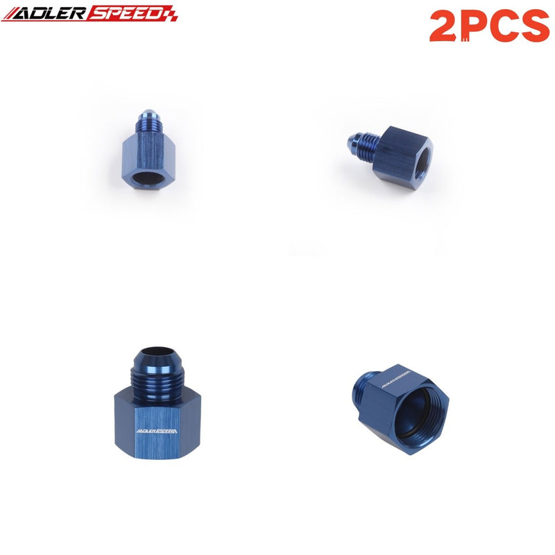 US SHIP ! ADLERSPEED 2PCS AN4 AN6 AN8 AN10 AN12 Female to Male Flare Reducer Aluminum Fitting Adapter