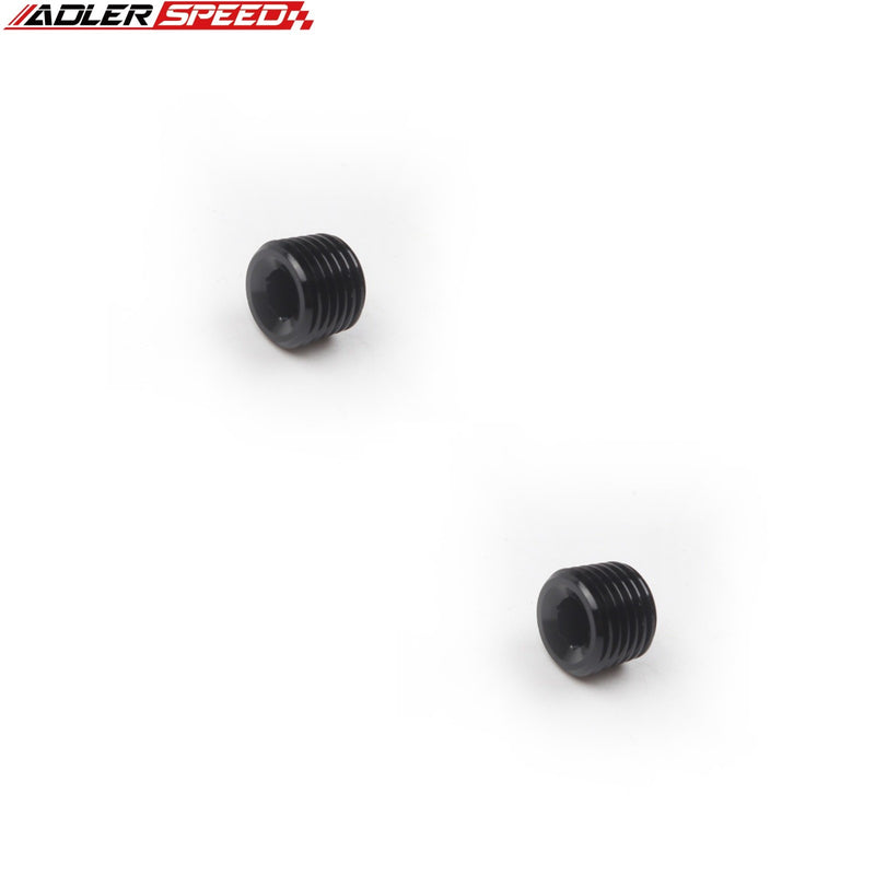 US SHIP ! ADLERSPEED 2PCS  1/16'' 1/8" 1/4" 3/8" 1/2" NPT Socket Plug Adapter Allen Hex Head Fitting