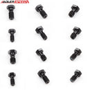 US SHIP ! ADLERSPEED 2PCS  BLACK Aluminium Brake Fitting Adaptor -Banjo Bolt M8/M10/M12/M14/M16 x 1.0/1.25/1.5