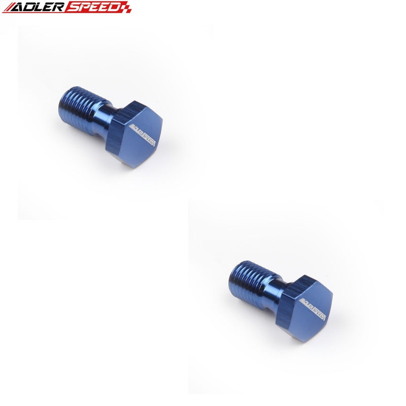 US SHIP ! ADLERSPEED 2pcs Aluminium Brake Fitting Adaptor -Banjo Bolt M8/M10/M12/M14/M16 x 1.0/1.25/1.5