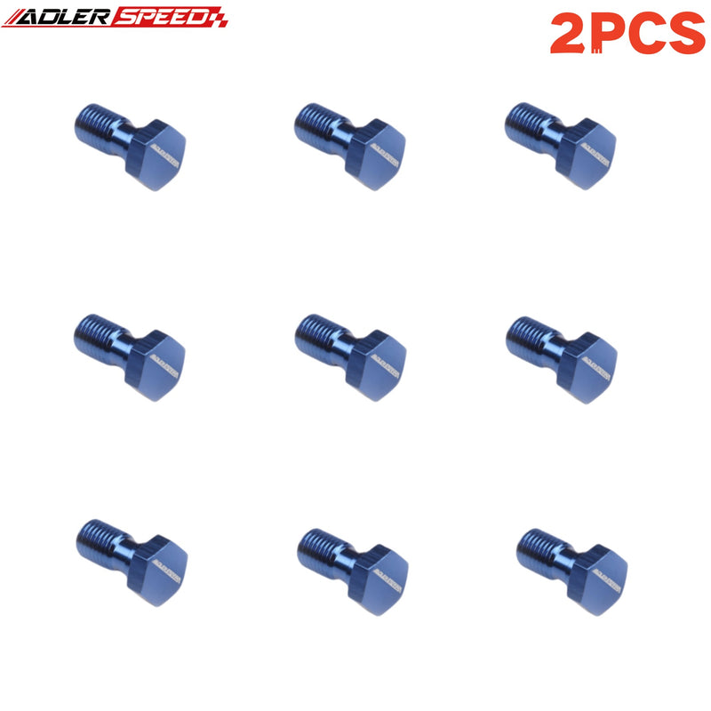 US SHIP ! ADLERSPEED 2pcs Aluminium Brake Fitting Adaptor -Banjo Bolt M8/M10/M12/M14/M16 x 1.0/1.25/1.5