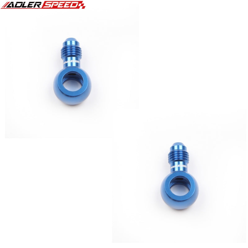 US SHIP ! ADLERSPEED 2PCS -3AN 4AN 6AN 8AN Male to 8.5/10.5/12.5mm Banjos Bolt Brake Fitting Adapter