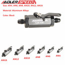 US SHIP ! ADLERSPEED 2PCS Aluminum AN4 AN6 AN8 AN10 AN12 Shut Off Valve Fuel Fitting Adapter