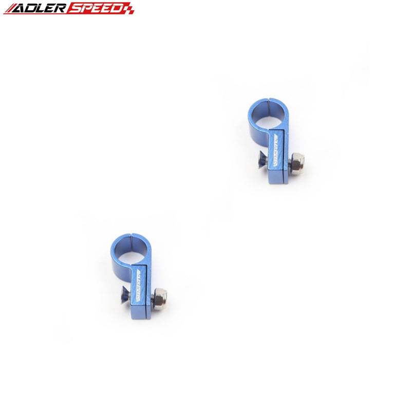 US SHIP ! 2PCS  Aluminum ID 7.9mm 9.5mm 11.1mm 14.3mm Fuel Line Hose Clamps Adapter