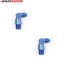 US SHIP ! ADLERSPEED 2PCS 1/8" 1/4" 1/2" NPT Swivel to AN4 6 8 Male 90 Degree Fuel Adapter Fitting US