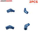 US SHIP ！ ADLERSPEED 2PCS 1/8'' 1/4'' 1/2'' NPT 45 Degree Male to Female Fuel Fitting Adapter