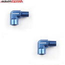 US SHIP ! ADLERSPEED 2pcs 1/8'' 1/4'' 3/8'' 1/2'' NPT Female to Male 90 Degree Fuel Fitting Adapter