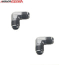 US SHIP ! ADLERSPEED 2PCS -3AN 4AN 6AN 8AN 10AN Male to Male Flare 90 Degree Fitting Adapter