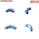US SHIP ! ADLERSPEED 2PCS AN4/6/8 Male To 1/8'' 1/4'' 3/8'' NPT 45/90 Degree Full Flow Adapter Fitting