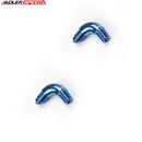US SHIP ! ADLERSPEED 2PCS AN4/6/8 Male To 1/8'' 1/4'' 3/8'' NPT 45/90 Degree Full Flow Adapter Fitting