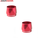 US SHIP !  2PCS Aluminum HEX Finisher AN4 5 6 7 8 10 12 14 32 Hose Line Clamp Finisher Red