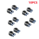 ADLERSPEED 10PCS Aluminum Alloy Cushioned Clamp Rubber Vacuum Hose Black/ Blue /Red