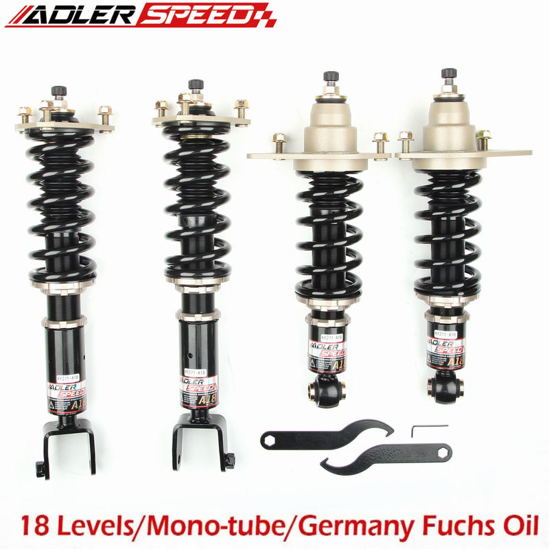 US SHIP ! ADLERSPEED 18 Level Coilovers Lowering Suspension Kit For Mazda RX8 RX-8 04-11 Adj. Damper