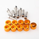 9PCS BILLET ALUMINUM M8x1.25 CUP WASHER KIT FOR HONDA/ACURA HEADER BOLTS