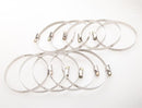 10PCS Stainless Steel Adjustable Drive Hose Clamps Fuel Line Worm Clips