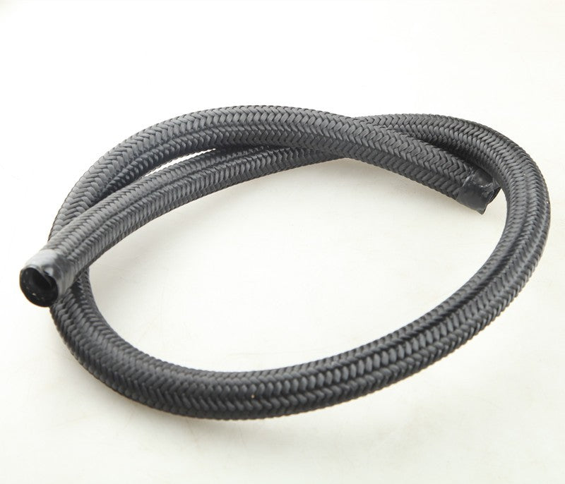 US SHIP !  -16AN AN16 Nylon Cover Braided 1500 PSI Fuel Oil Gas Line Hose 1M (3.3FT) Black