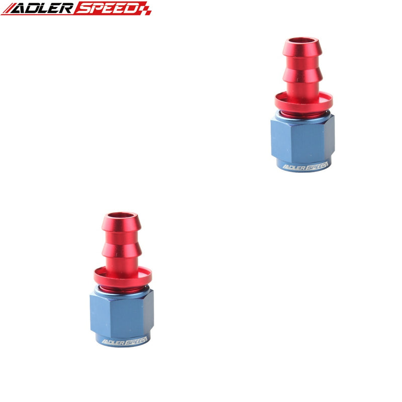 US SHIP ! ADLERSPEED 2pc 45/90 Degree -4AN 6AN 8AN 10AN 12AN Push on Hose End Fuel Fitting Adapter