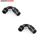 US SHIP ! ADLERSPEED 2PCS 120/150/180 Degree AN4 AN6 AN8 AN10 AN12 Swivel Hose End Fitting Adapter