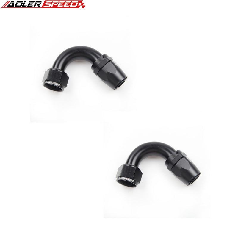 US SHIP ! ADLERSPEED 2PCS 120/150/180 Degree AN4 AN6 AN8 AN10 AN12 Swivel Hose End Fitting Adapter