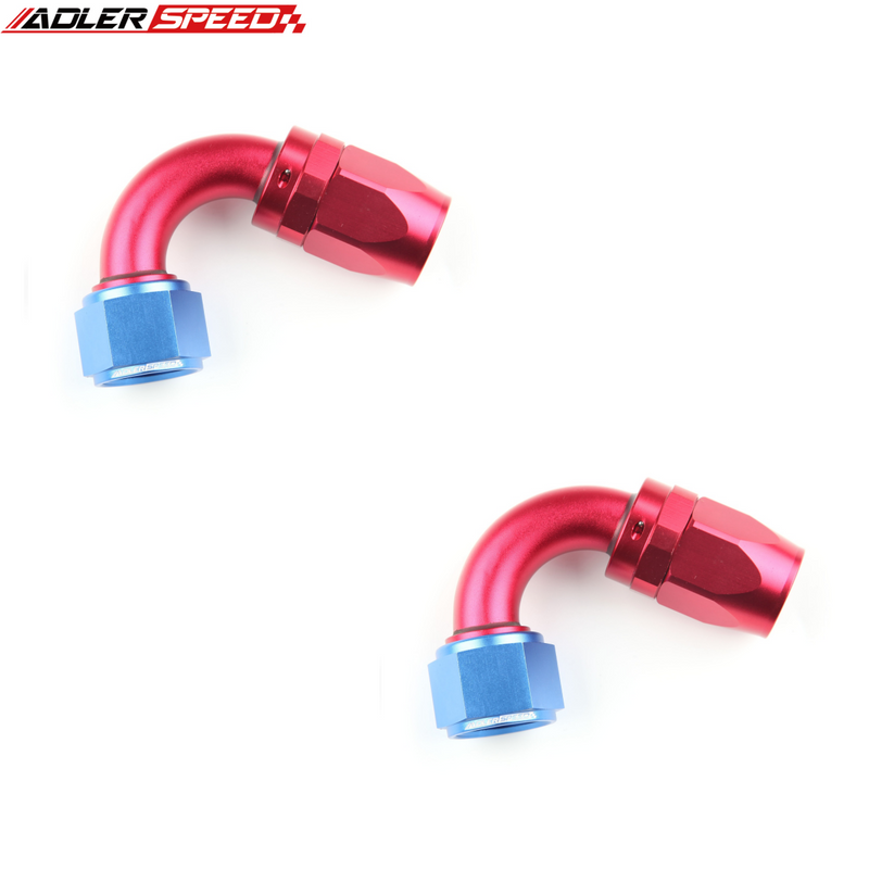 US SHIP ! ADLERSPEED 2PCS 120/150/180 Degree AN4 AN6 AN8 AN10 AN12 Swivel Hose End Fitting Adapter