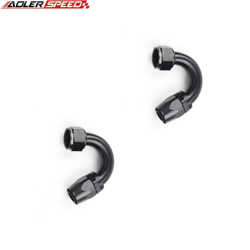 US SHIP ! ADLERSPEED 2PCS 120/150/180 Degree AN4 AN6 AN8 AN10 AN12 Swivel Hose End Fitting Adapter