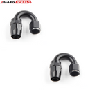 US SHIP ! ADLERSPEED 2PCS 120/150/180 Degree AN4 AN6 AN8 AN10 AN12 Swivel Hose End Fitting Adapter