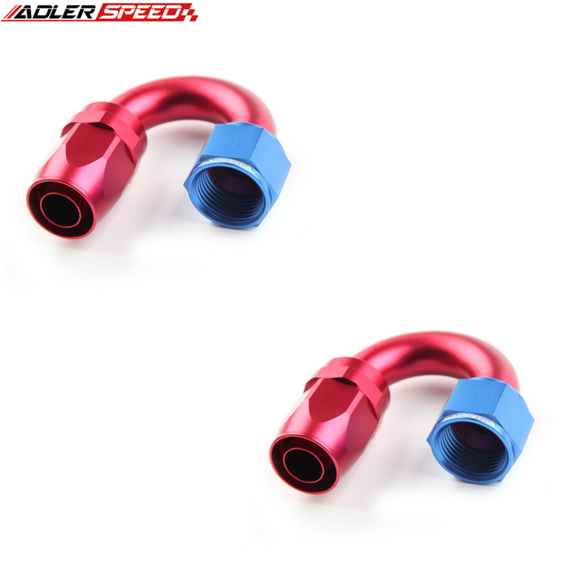 US SHIP ! ADLERSPEED 2PCS 120/150/180 Degree AN4 AN6 AN8 AN10 AN12 Swivel Hose End Fitting Adapter