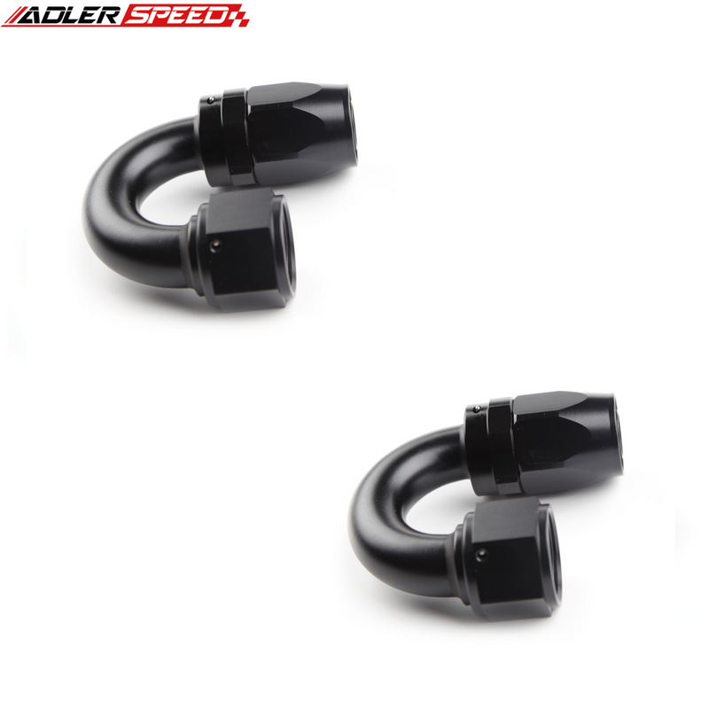 US SHIP ! ADLERSPEED 2PCS 120/150/180 Degree AN4 AN6 AN8 AN10 AN12 Swivel Hose End Fitting Adapter
