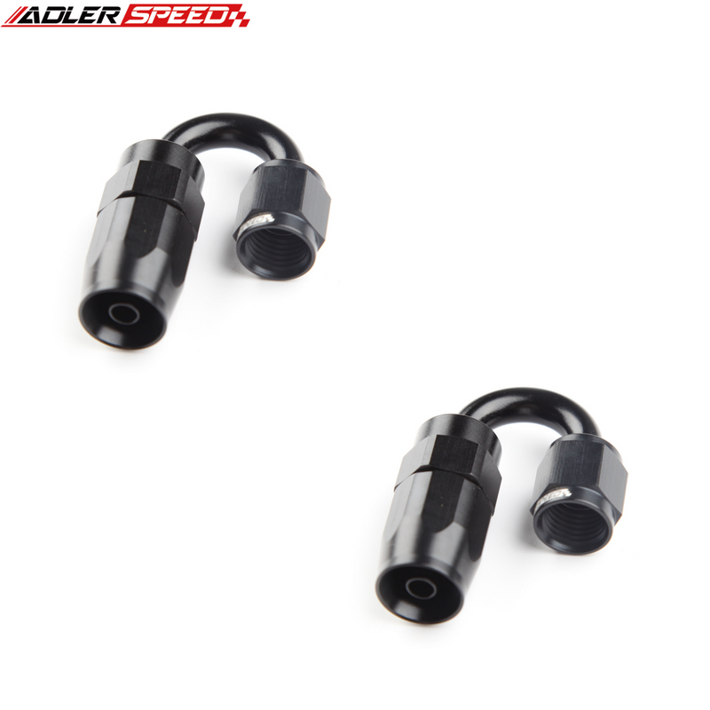 US SHIP ! ADLERSPEED 2PCS 120/150/180 Degree AN4 AN6 AN8 AN10 AN12 Swivel Hose End Fitting Adapter