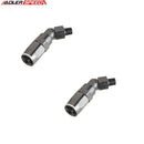 US SHIP ! ADLERSPEED 2PCS AN6 -6AN To 1/8" NPT 45 Degree Swivel Hose End Fitting Adapter Black US